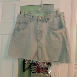 Light Wash Denim Skirt